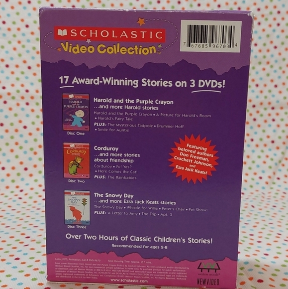 Scholastic Video Collection▪︎Harold and the Purple Crayon▪︎3 DVDset - Picture 4 of 12